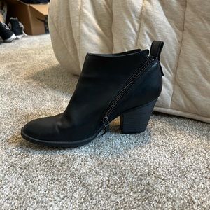 Size 9 black leather booties